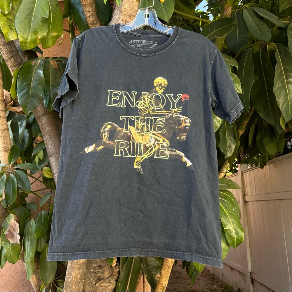 Travis Scott 2018 Astroworld Wish You Were Here / Enjoy The Ride graphic t-shirt